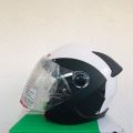 UP 2 Alien White Motor Bike Helmet SLS Certified. 