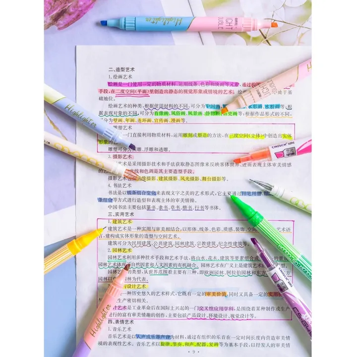 %E3%80%90The%20Quiet%20Page%E3%80%916pcs%20Light%20Highlighter%20Pens%20Set%203mm%20Dual%20Ended%20Double%20Color%20Marker%20Liner%20Drawing%20Pen%20Paint%20Art%20Office%20School%20Supplies%20A6477%20-%20Image%208