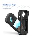 OYPFXMI AMAGISN Protective Case for Insta 360 X3 Camera Silicone Case for Insta 360 One X3 Protective Sleeve Panoramic Camera, Black. 