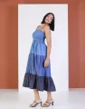 Spring and Summer Tiered Dress with Smocked Details. 