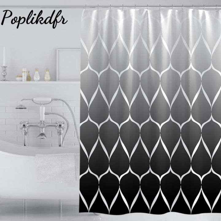 Waterproof%20Shower%20Curtains%20Set%20With%2012%20Hooks%20Thickened%20Washable%20Quick-drying%20Bath%20Curtains%20For%20Bathroom%20(180%20X%20180cm)%20-%20Image%209