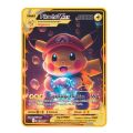 pokemon cards golden 2023 new 10000 Arceus Vmax Gx gold pocket monster card Spanish iron metal Pokmo Letters children's gift game collection cardParty Games Crafts. 