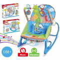 Multifunctional Baby Rocker & Bouncer Chair - 3-in-1 Rocking Seat with Calming Vibrations, Music, Interactive Toys, and 3-Point Safety Belt (Up to 18kg) - Ideal for Newborns to Toddlers (0-36 Months) - Lightweight, Foldable, and Easy to Clean.. 