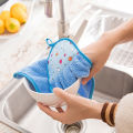 Coral Fleece Bathroom Supplies Soft Hand Towel Absorbent Cloth Rag Hanging Cloth Cleaning Supplies Kitchen Accessories. 