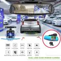 Dual Lens Dash Mirror Camera / Dual Lens 1080P Car DVR Dash Cam Video Recorder Rear View Mirror Camera. 