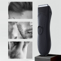 1Set Men'S Electric Trimmer Groin Hair Trimmer Pubic Hair Removal Intimate Areas Body Clipper Black Epilator Rechargeable Shaver. 