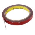 2 Pcs Strong Permanent Double Sided Super Sticky Foam Tape Roll for Vehicle Car, Red 10MMx3M & 12MMx3M. 