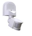 Motion Sensor Switch  AC 110V-240V, Automatic Dusk to Dawn Infrared Body Motion PIR Sensor, 180 Degree Motion Security Floodlight Sensor Detector (White). 
