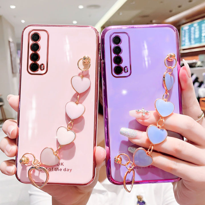 For%20Huawei%20Y7A%20Back%20Cover%20with%203D%20Love%20Heart%20Wristband%20Chain%20Fashion%20Bracelet%20Shiny%20Plating%20Phone%20Case%20Soft%20Silicone%20Bumper%20Protective%20Cover%20-%20Image%203