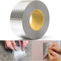 Super Sticky Aluminum Foil Butyl Rubber Tape Self Adhesive Waterproof for Roof Pipe Repair Tape 5m. 