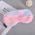 Tie dye gradient Plush sleeping Eye-catching Plush Eye patch Cute shading eye for Travel Rest Sleep Relaxation Insomnia relief. 