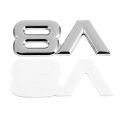 2PCS 3D Silver Auto Motor V8 Car Rear Emblem Decal Badge Sticker with TURBO Auto 3D Metal Emblem Badge Decal Sticker. 