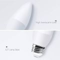 Warm White E27 LED Candle Bulb, 3W (40W Equivalent), 400lm, ES Candle Bulb, 2700K, Non-Dimmable. 