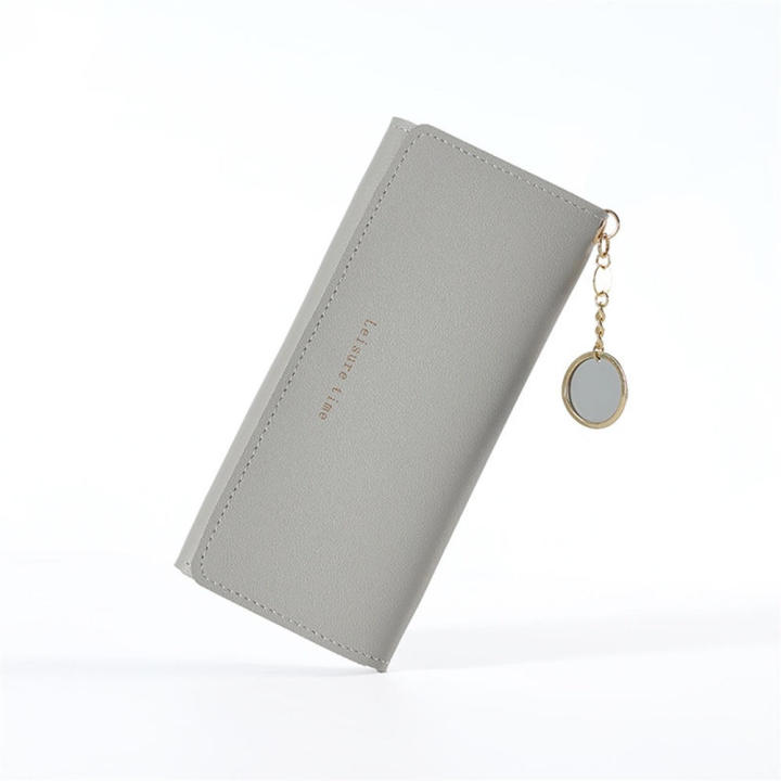 Pu%20Leather%20Wallet%20High-End%20Zipper%20Women%20Purse%20Long%20Tri-Fold%20Card%20Holder%20for%20Outdoor%20Sports%20Travel%20Casual%20Female%20-%20Image%209