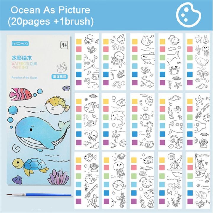 Portable%20Paint%20With%20Water%20Children%20Gouache%20Graffiti%20Picture%20Book%20Cartoon%20Watercolor%20Painting%20Activity%20Books%20Set%20Kids%20Drawing%20Toy%20-%20Image%207