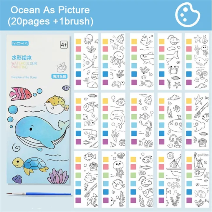 Portable%20Paint%20With%20Water%20Children%20Gouache%20Graffiti%20Picture%20Book%20Cartoon%20Watercolor%20Painting%20Activity%20Books%20Set%20Kids%20Drawing%20Toy%20-%20Image%207