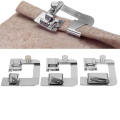Wide Rolled Hem Presser Foot Set (1/2 Inch, 3/4 Inch, 1 Inch) Household Multi-Function Electric Sewing Machine Accessories. 
