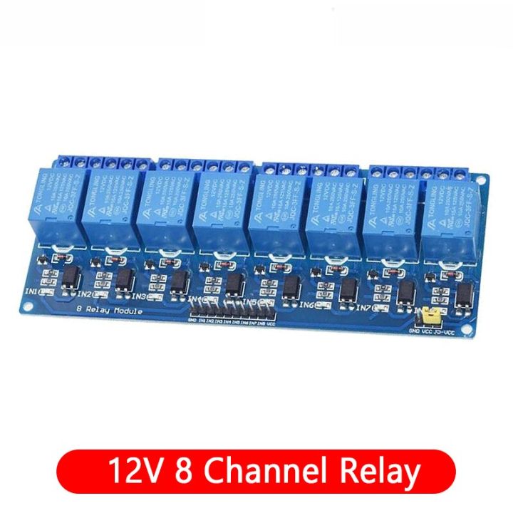 【Hot selling items 】5v 12v 1 2 4 6 8 way relay module for arduino 1 2 4 6 8 channel relay module with optocoupler Relay Output In stock