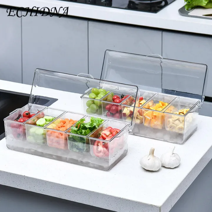 Ice%20Box%20with%20Divided%20Format%205%20Compartment%20Fridge%20Ice%20Box%20with%20Lid%20for%20Salad%20Fruit%20Vegetable%20Storage%20Transparent%20Detachable%20Container%20for%20Picnic%20Spice%20Buyers'%20Choice%20Fruit%20Vegetable%20Crisper%20-%20Image%205
