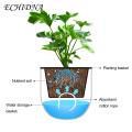 Indoor Self-watering Flower Pot Self-watering Hanging Planter with Drainage Perfect for Indoor Outdoor Plants Visible Water Level Transparent Hanging Pot. 