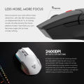 Fantech cruiser wg11 wireless gaming Mouse  white colour mouse  Bluetooth Mouse. 