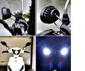 2pcs Motorcycle Headlight Fog Driving Lights 6 LED 9-85V. 