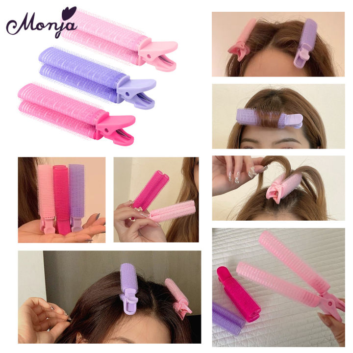 Monja%206Pcs/Set%20Hair%20Roller%20Multiple%20Size%20Natural%20Curls%20Curlers%20Self-adhesive%20Roller%20Fluffy%20Hair%20Home%20Use%20Styling%20Tools%20-%20Image%209