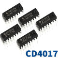 5PCS - CD4017 CD4017BE 4017 Decade Counter Divider IC. 
