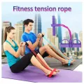 Pull Reducer Body Shape Trimmer Body Shaper - Multi Color Pull Reducer Body Trimmer Resistance Band Gym,Yoga Sports Exercise Equipment for Lose Waist Weight Reduce Tummy Trimmer   Fitness Resistance Bands With Handle,Foot Pedal Exerciser,Yoga Body Shaper. 