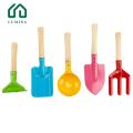 Lumina Kids Gardening Tool Kids Beach Sand Toys Set with Wooden Handle Spoon Fork Trowel Rake Gardening Tools for Outdoor Fun Children's Gardening Equipment Children Outdoor Activity Set. 