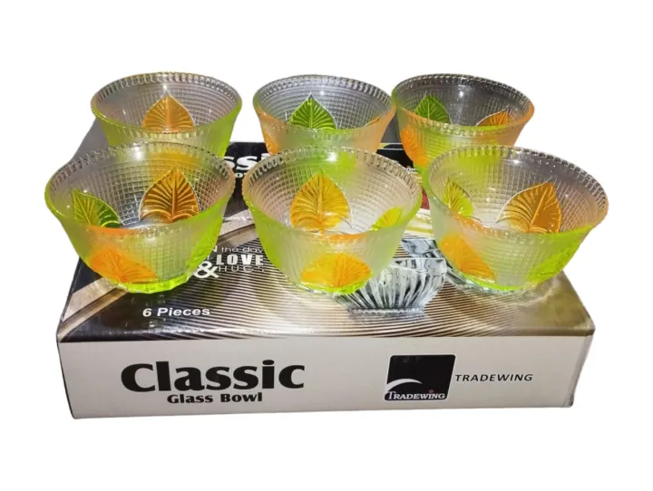6 pcs high-quality glass bowls