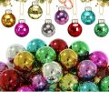 Christmas Balls Ornaments , 2.5cm Christmas Tree Balls Multicolour Small Christmas Balls for Xmas Tree Decoration (12pcs). 