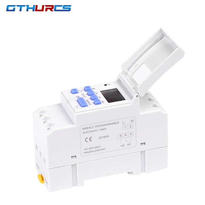 Electronic Weekly 7 Days Programmable THC15 AC220/230/240V 30A Digital ...