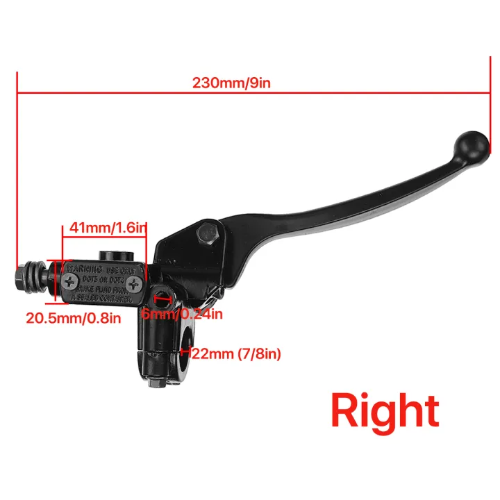 7/8"%2022mm%20Motorcycle%20Front%20Master%20Cylinder%20Hydraulics%20Brake%20Lever%20Right%20For%2050cc%20125cc%20150cc%20250cc%20GY6%20Dirt%20Pit%20Bike%20Scooter%20ATV%20-%20Image%203