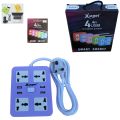USB Power Extension Box USB Extension Box with 4 USB Charger Port 4 Universal Socket 1.8 Meter Wire UK Plug. 