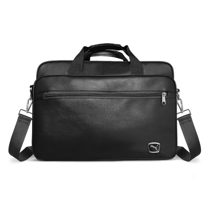 FREE Gift Water Bottle with Mens Fashion Office Bag Traveling Side Messenger Business Bag