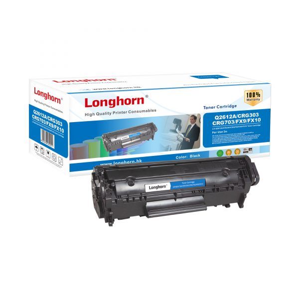 Toner Longhorn HP/CANON Q2612A/CRG-303/703/103/FX9/FX10