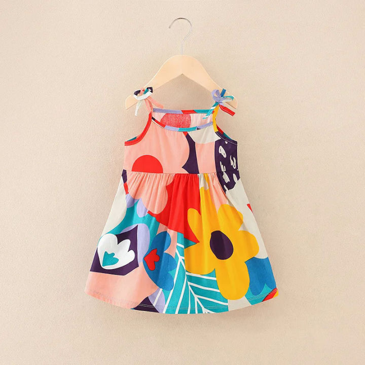 Summer%20cute%20girls%20dress%20kids%20girl%20clothes%20sleeveless%20suspender%20children's%20clothing%20Princess%20print%20cotton%20casual%20dresses%20-%20Image%209