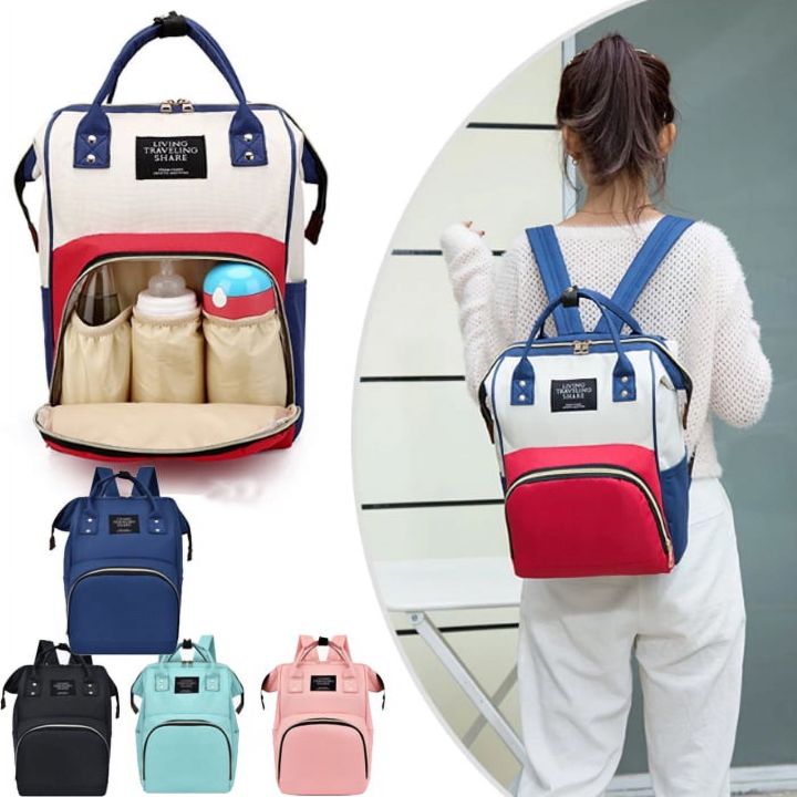 Stylish%20Waterproof%20Multifunctional%20Baby%E2%80%99s%20Diaper%20Bag%20for%20Mothers%20for%20Travel%20Nappy%20Tote%20Backpack%20Large%20Size%20LSW%20-%20Image%208