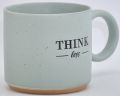 Think Less Cup Coffee Cup mug. 