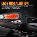 Car Police Strobe Metal Cover VIP Emergency Warning Flash Light Bar LED Flash Light 12V - 28CM. 