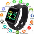 116 Plus Smart Watch Men Women Smartwatch Sport Smart Bracelet with Heart Rate Blood Pressure Monitor Fitness Watch. 