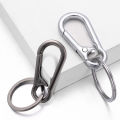 Simple Keychain Metal Car Key Ring Fashion Detachable Carabiner Hook Waist Hanging Key Chain Buckle Men Women Accessories 1Set. 