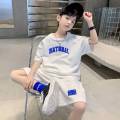 2pc Boys Clothes Set Summer Kids Short Sleeve Letter T-shirt Shorts Sport Casual Outfits Set with Pants for Teenage Boy Clothing. 