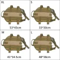 Pawaca Tactical Dog Molle Vest Harness Military Training Dog Pet Dog Nylon Harness Jacket(L). 