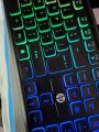Hp K550F RGB Gaming Keyboard Colorful Lighting Effect Smrt Keyboard Stalish Desing With Integrated Metal Penal Keyboard. 