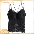 Enigma- Bra Vest Butterflies Beauty Back Cut Out Lace Brassiere Camisole Top. 