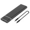 M.2 SSD USB 3.1 Type-C Mobile hard disk box Adapter M2 USB 3.1 Type C External Enclosure Case USB3.1 NGFF Solid State Drive External Case Adapter UASP Super Speed for 2230 2242 2260 2280. 