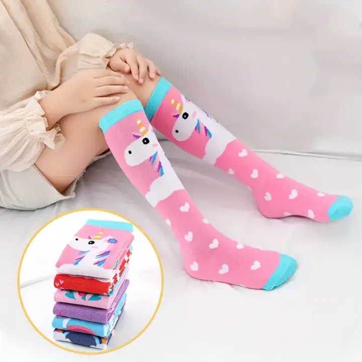 Tit%20Girls%20Toddler%20Socks%20Dance%20Kids%20Long%20Knees%20Cartoon%20Cute%20Knee%20Socks%20Kids%20Cotton%20Girls%20&%20Socks%20Rainbow%20Socks%20-%20Image%203