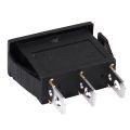 2PCS 3 Pin SPDT ON-OFF-ON 3 Position Snap Rocker Switch with 6 Pin DPDT On/on 2 Position Mini Toggle Switch Blue. 